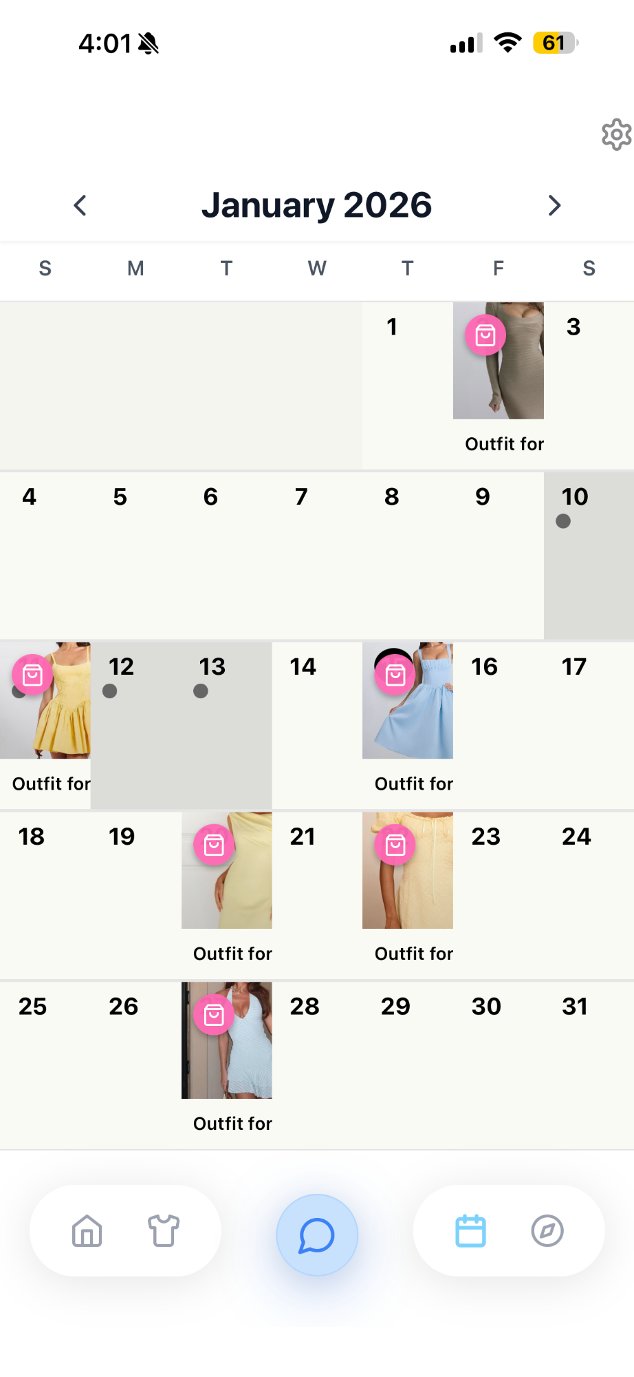 Outfit Calendar